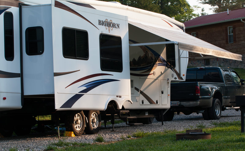 RV Sites  at Falls Creek Cabins and Campgrounds