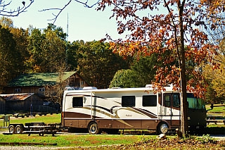 Large RV with trailer