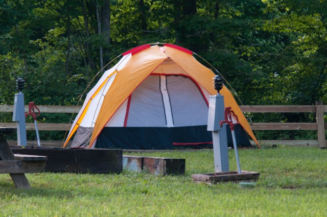 Water and Electric Tent Sites  at Falls Creek Cabins and Campgrounds